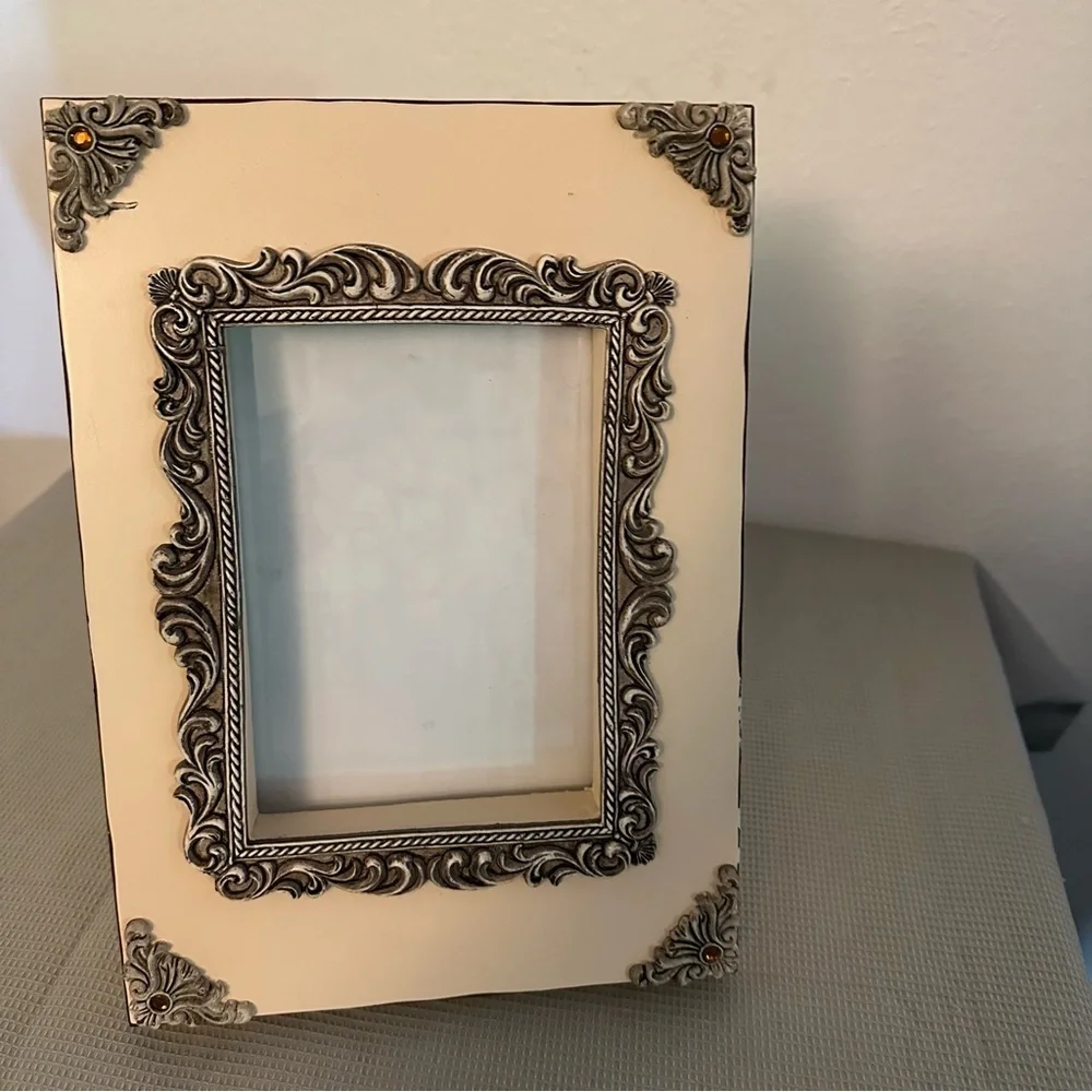 Picture Frame Nice Decorated Cream Color
